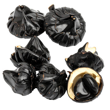 Water chestnut, Water caltrops isolated on white background