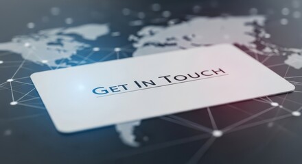 Global networking and connectivity, invitation to connect worldwide for business expansion