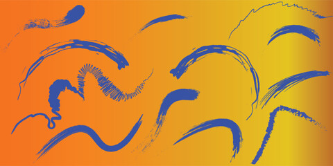 Abstract Brush Background with Sporty Style and Halftone Effect. Brush Stroke Illustration for Banner, Poster or Sports Background. Scratches and Texture Elements For Design