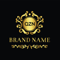 Initial monogram letter logo design template for branding