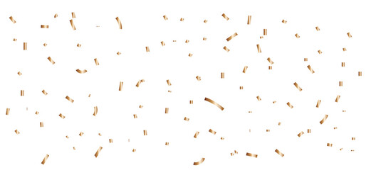 Confetti Dots and Strips Scattered on White Background, Festive Party Decoration Concept for Celebration.