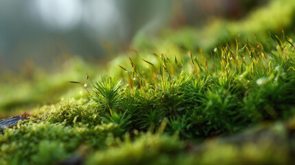 Close-Up of Fresh Green Moss