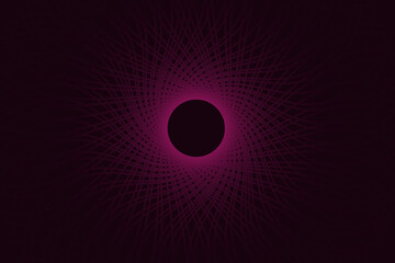 Fototapeta premium Abstract Magenta Radial Lines – Geometric Starburst Pattern on Dark Background