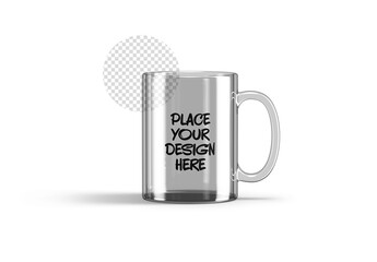 Glass Mug Mockup Isolated