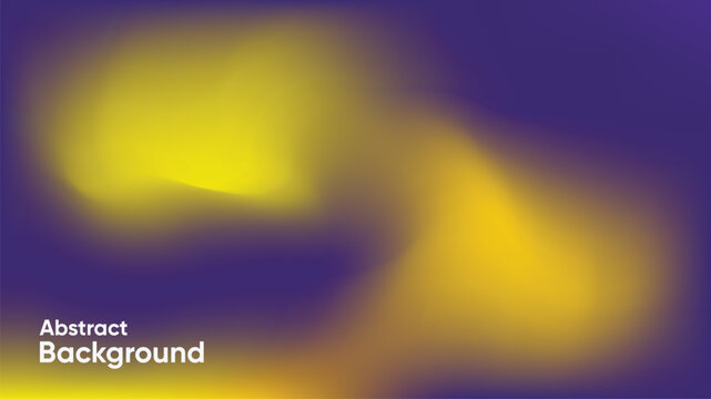 Abstract blurred background with glowing yellow light shapes over a purple gradient. Ideal for modern presentations, technology visuals, websites, banners, wallpapers, and atmospheric digital bgs.