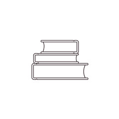 book stack of books back to school study literature studying emoji symbol sign icon vector illustration isolated flat