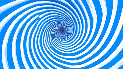 Naklejka premium Spiraling Blue Geometric Shapes Creating a Hypnotic Illusion in Background