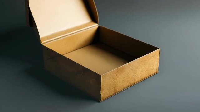 Video A simple brown box sitting on a table