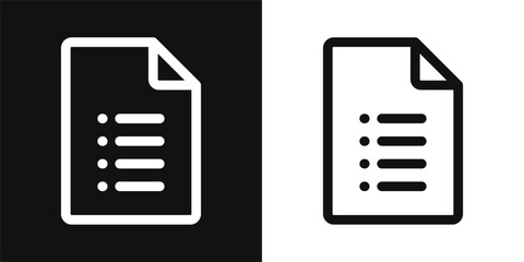 Document Simple and clear vector icon illustrating an essential idea or function
