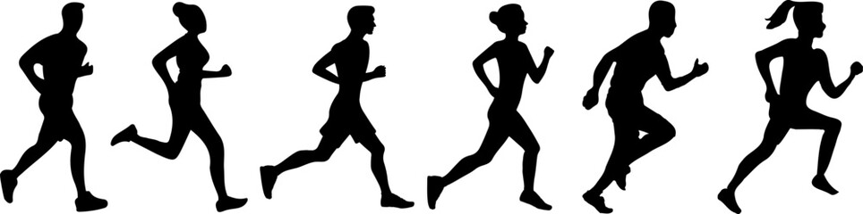 silhouette of women standing 