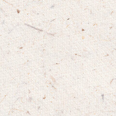 Seamless texture. Light beige handmade paper with fine grain and subtle multicolored specks, creating a clean yet organic surface ideal for natural design projects and minimal backgrounds. 