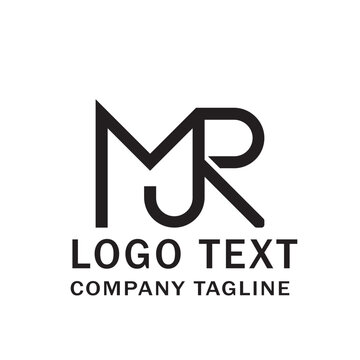 mjr or mjr  letter logo design