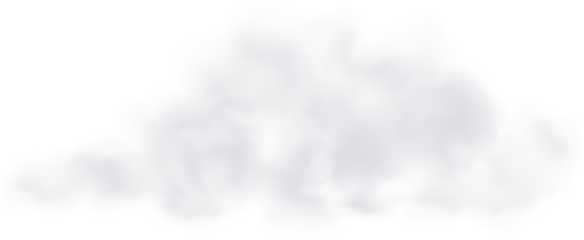 Realistic Cloud, Smoke or Fog. Fluffy Cloudscape. Color Overlay Transparent Cloud.