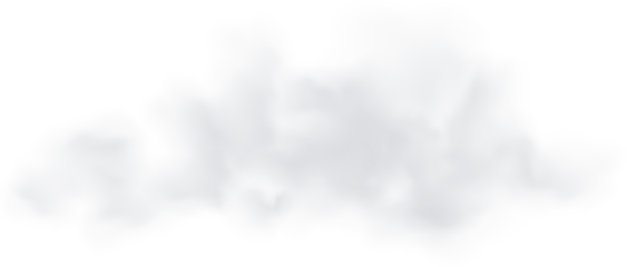 Realistic Cloud, Smoke or Fog. Fluffy Cloudscape. Color Overlay Transparent Cloud.