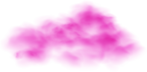 Realistic Cloud, Smoke or Fog. Fluffy Cloudscape. Color Overlay Transparent Cloud.