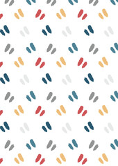 motifs de tâches de couleurs sur fond blanc