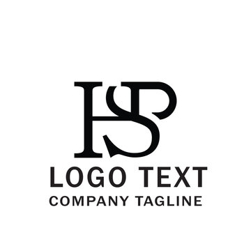 hsp or hsp  letter logo design