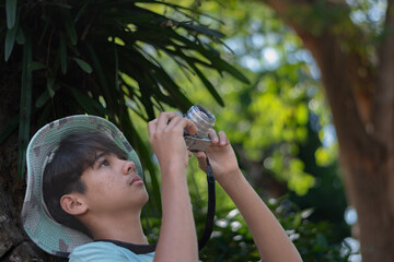 Capturing nature through his lens, the young photographer explores the world with wonder.