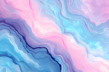 Obraz premium flowing abstract waves of pink and blue with subtle textured lines