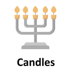 Candles Vector icon which can easily modify or edit