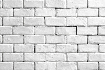 seamless texture of a white brick wall in a painterly style