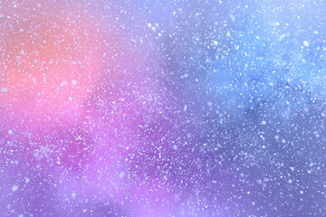soft focus abstract pastel background with falling glitter particles