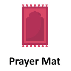 Prayer Mat Vector icon which can easily modify or edit
