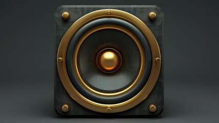 Video A high-end audio device on a dark background