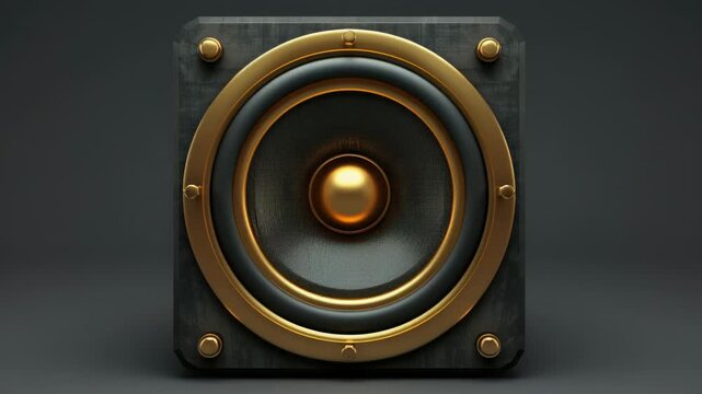 Video A high-end audio device on a dark background