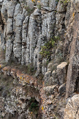 Peak of Mount Roque del Conde. View from the volcano to the surrounding area. Tenerife, Canary Islands.