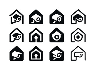 Obraz premium Smart Home Icons. smart home automation. Icon set. Set Logo of s
