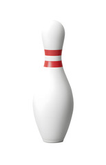 3d bowling ball, White Bowling Pin Isolated on White Background Sports Equipment Concept