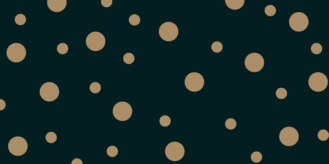 Deep teal abstract dotted pattern with golden circles and subtle luxury, suitable for premium polka dot or modern seamless designs