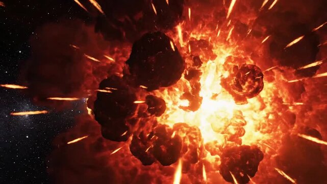 Cosmic explosion throws meteoroids into starlit expanse