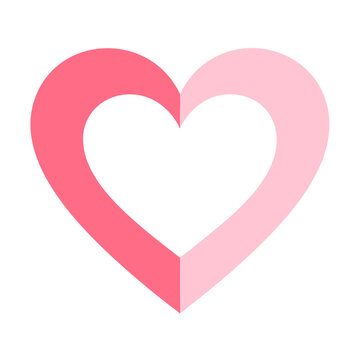 R&oacute;żowe serce walentynkowe dekoracja