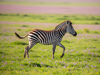 zebra in the grass