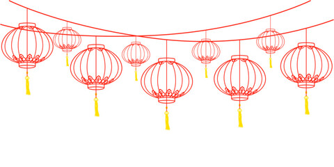 Chinese New Year lanterns © Pilangenceng art