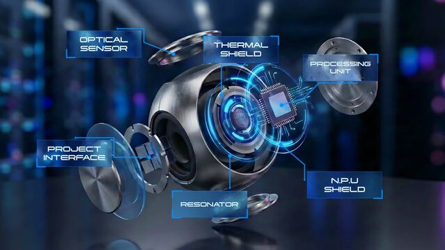 Futuristic 3D Tech HUD Callout Titles