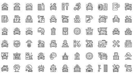Business web icons set collection illustration design pattern with people symbol sign vector arrows for internet computer travel