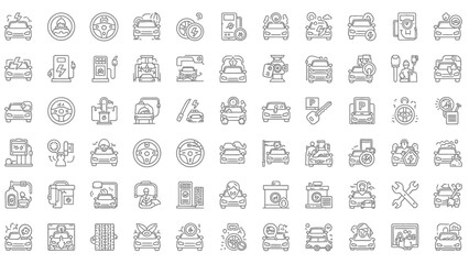 Business web icons set collection illustration design pattern with people symbol sign vector arrows for internet computer travel