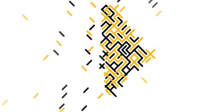 Motion Graphics Diagonal Forming Botswana Silhouette