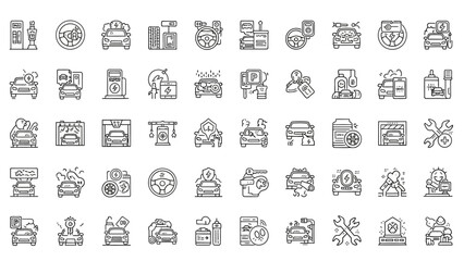 Business web icons set collection illustration design pattern with people symbol sign vector arrows for internet computer travel