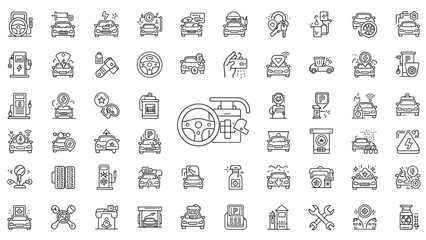 Business web icons set collection illustration design pattern with people symbol sign vector arrows for internet computer travel