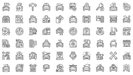 Business web icons set collection illustration design pattern with people symbol sign vector arrows for internet computer travel