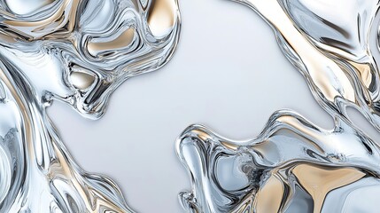 a whiteboard covered in a gradient of metallic silver and gold