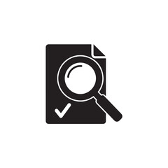 Document Search Icon for File Inspection, Review, Audit, and Information Verification