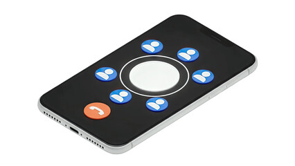 Smartphone with Conference Call Interface