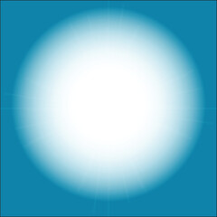 Abstract blue vector backdrop with glowing light rays and bright sunburst design