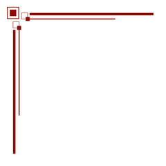 Obraz premium Chinese New Year Corner Border