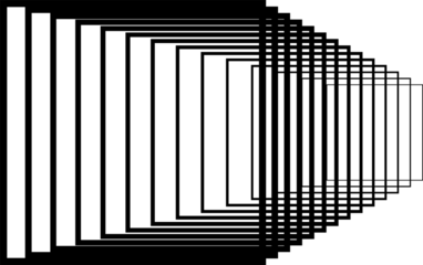 Square gradient line with blending. Technology concept